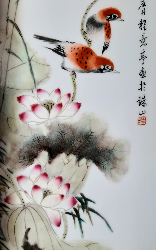 (一對)程意亭 荷塘情趣的第3張圖片